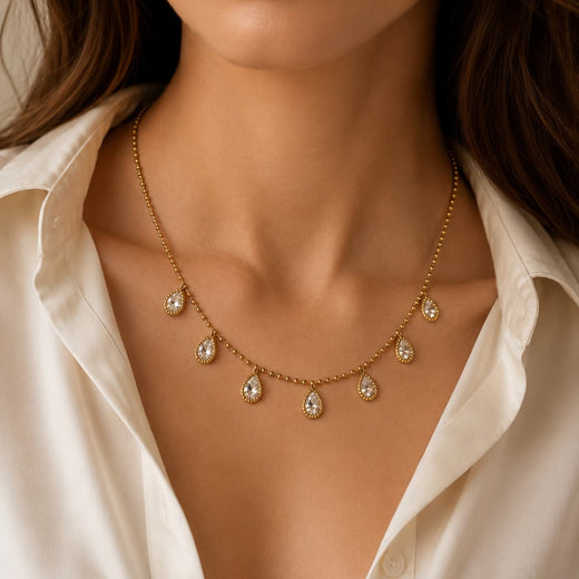 Golden Cascade Choker