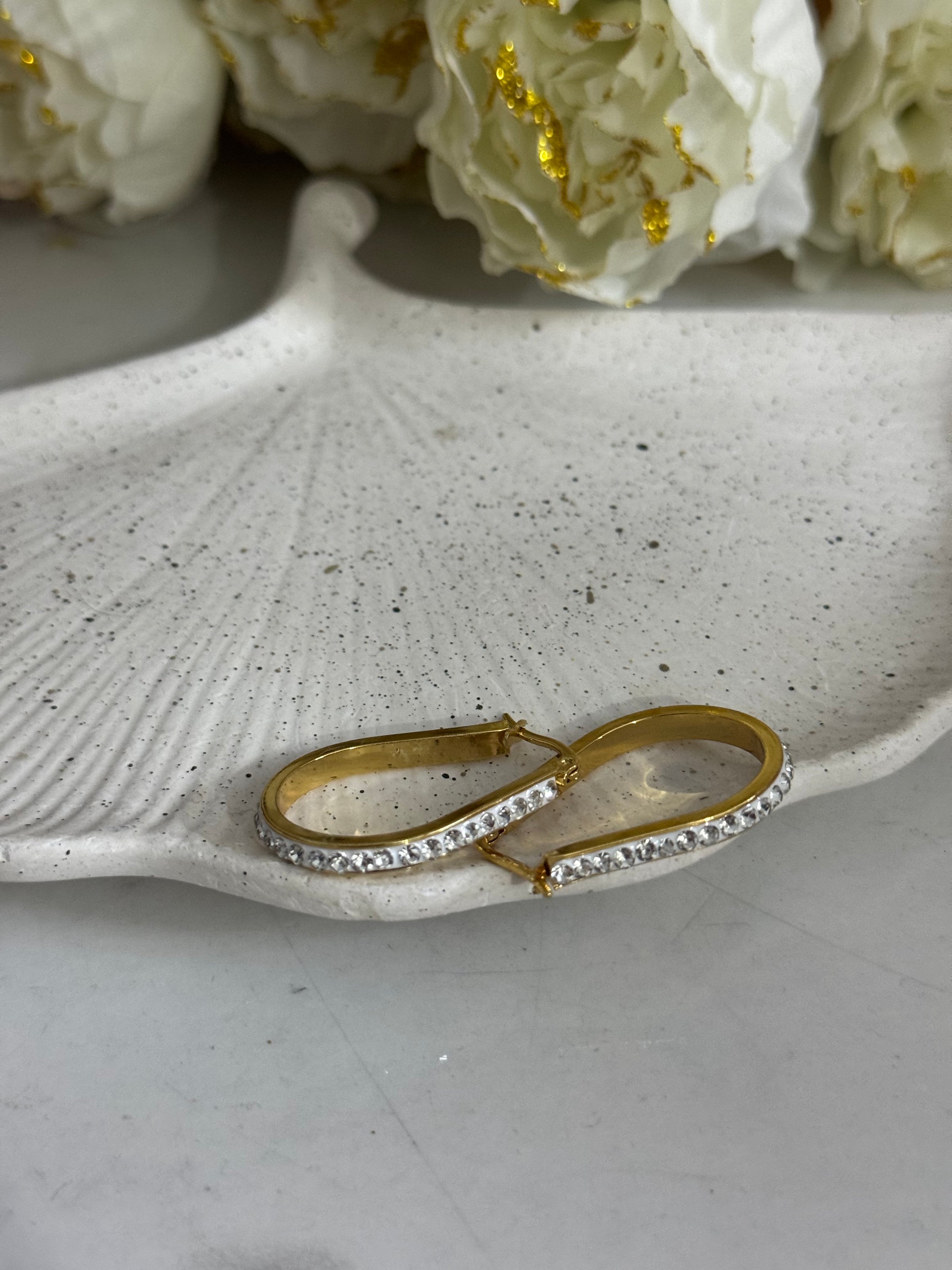 Linear Glow Elongated Hoops