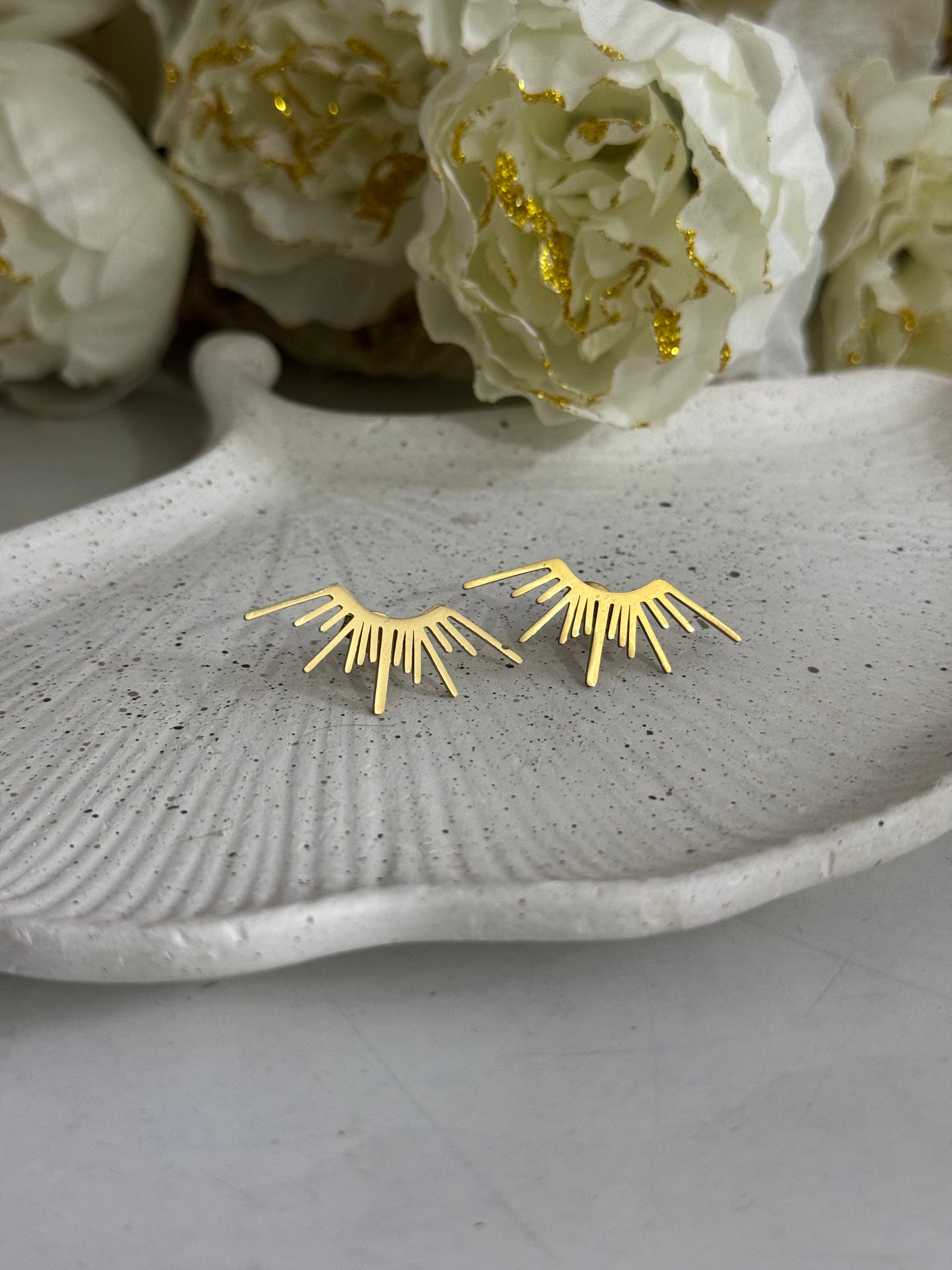 Celestial Helios Ray Earrings