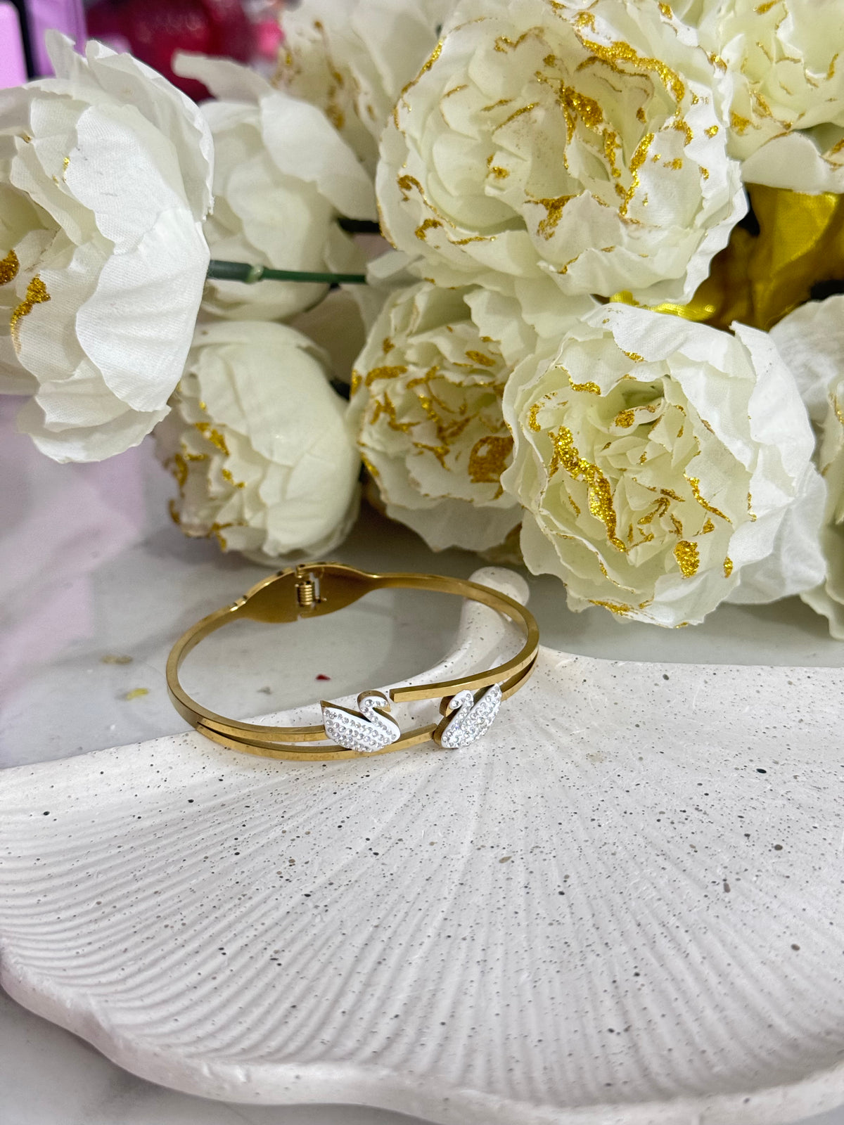 Serene Swan Duo Bangle