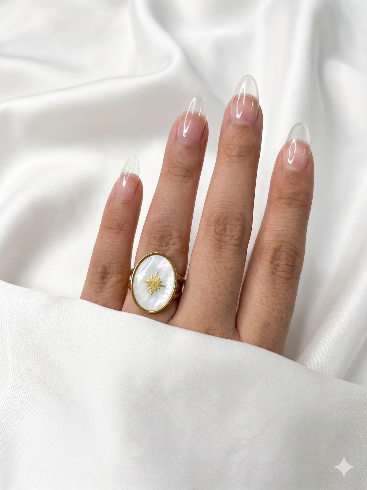 Stellar Aura Oval Ring