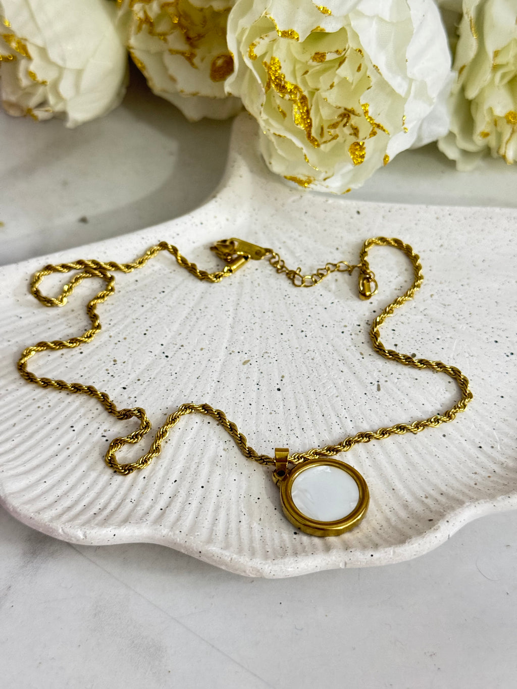 Heritage Medallion Shell Amulet