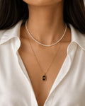 Layered Gold & Pearl Necklace