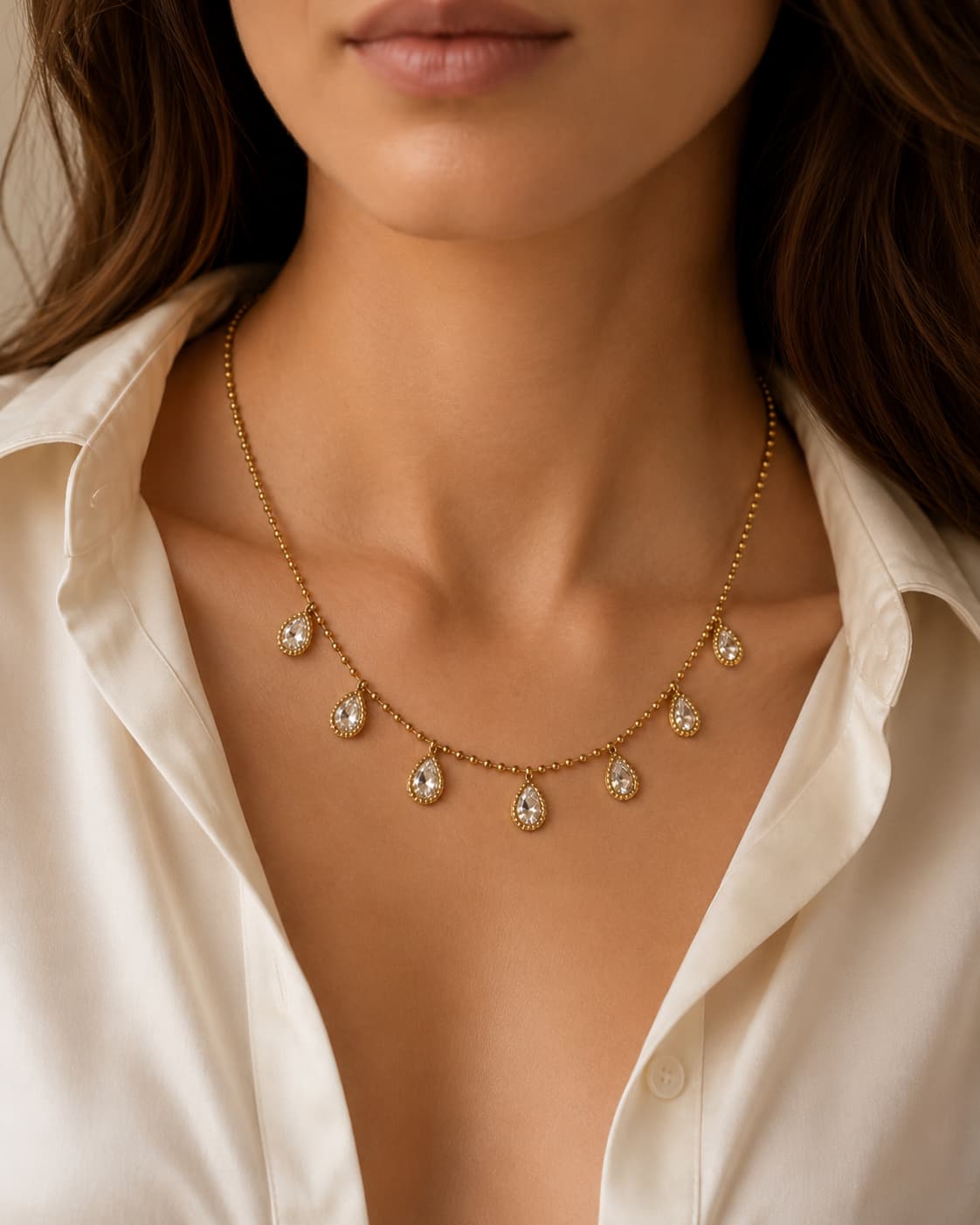 Golden Cascade Choker