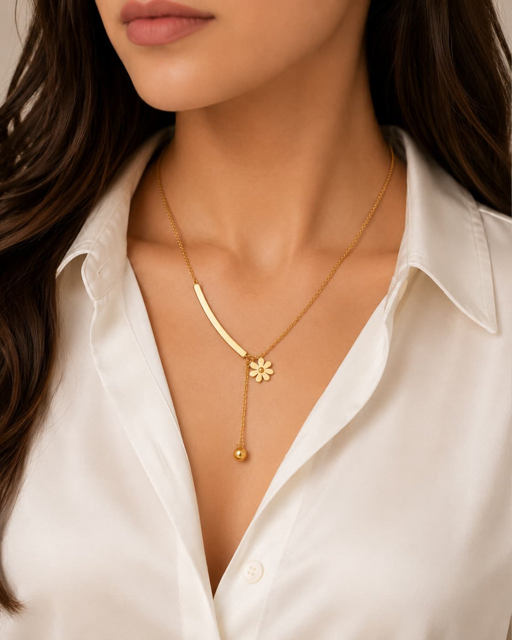 Tiny Daisy Chain Necklace