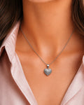Shimmering Heart Pavé Pendant