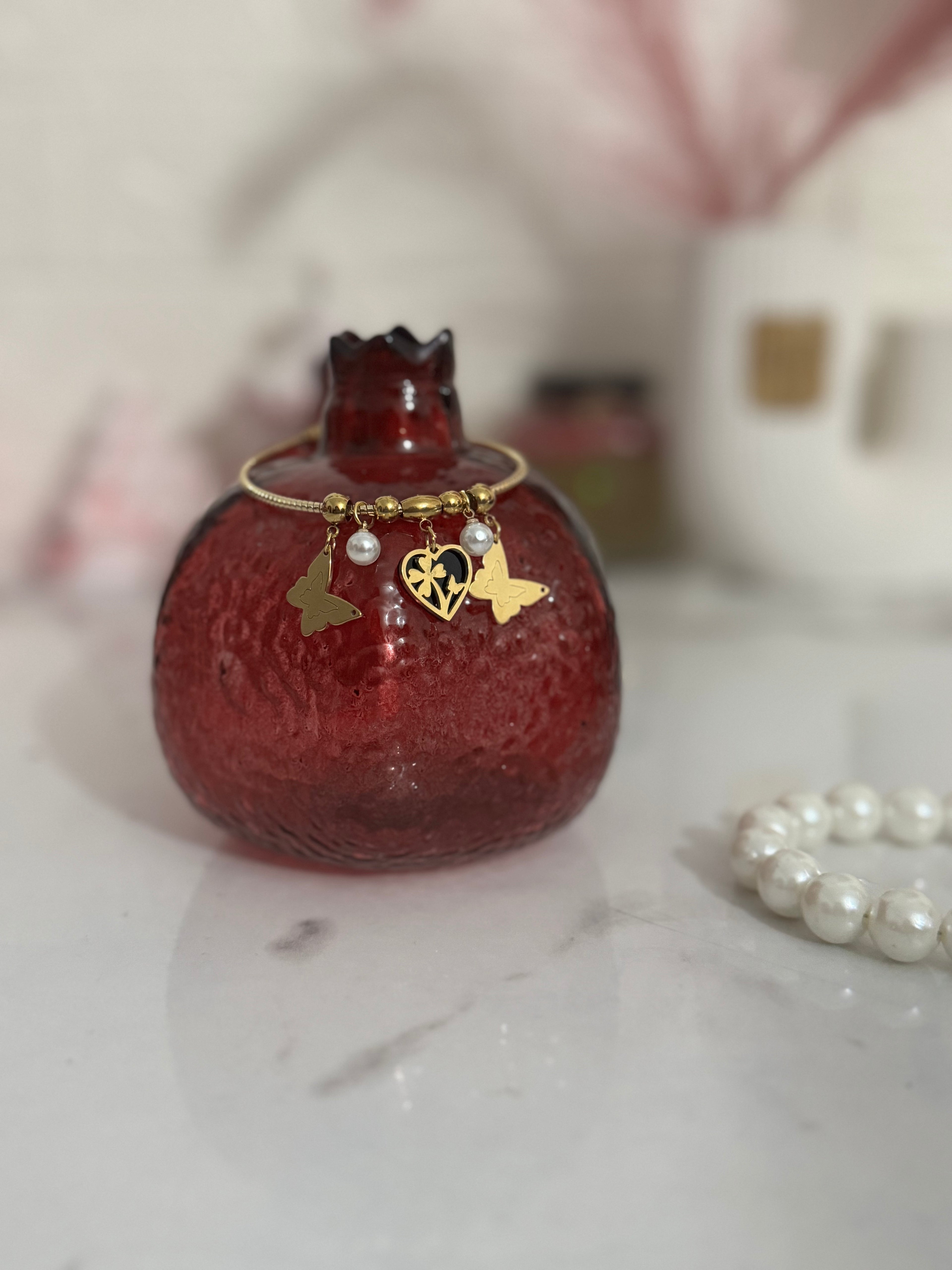 Tingling Butterflies Gold Bracelet