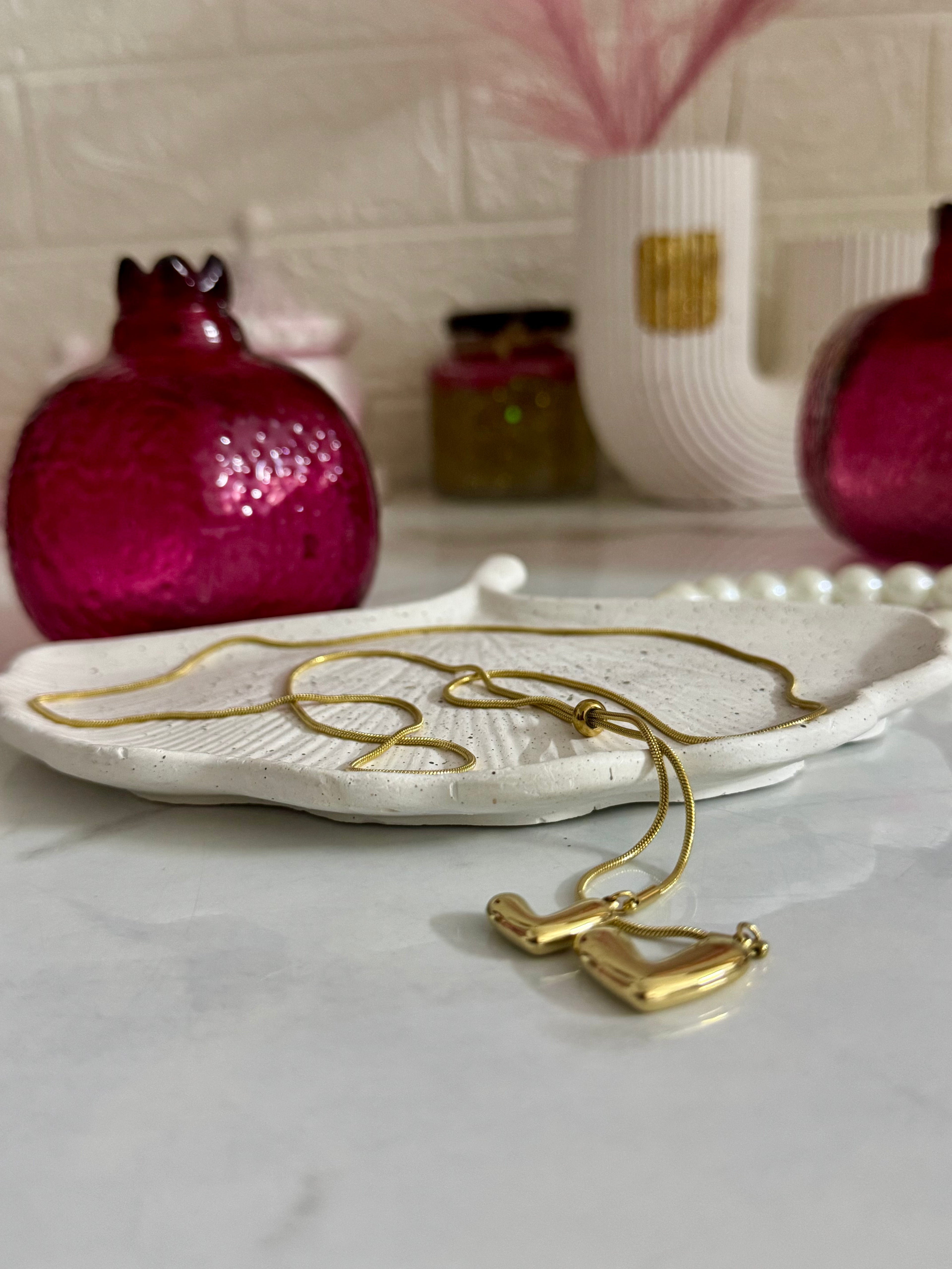 Long Hearts Necklace