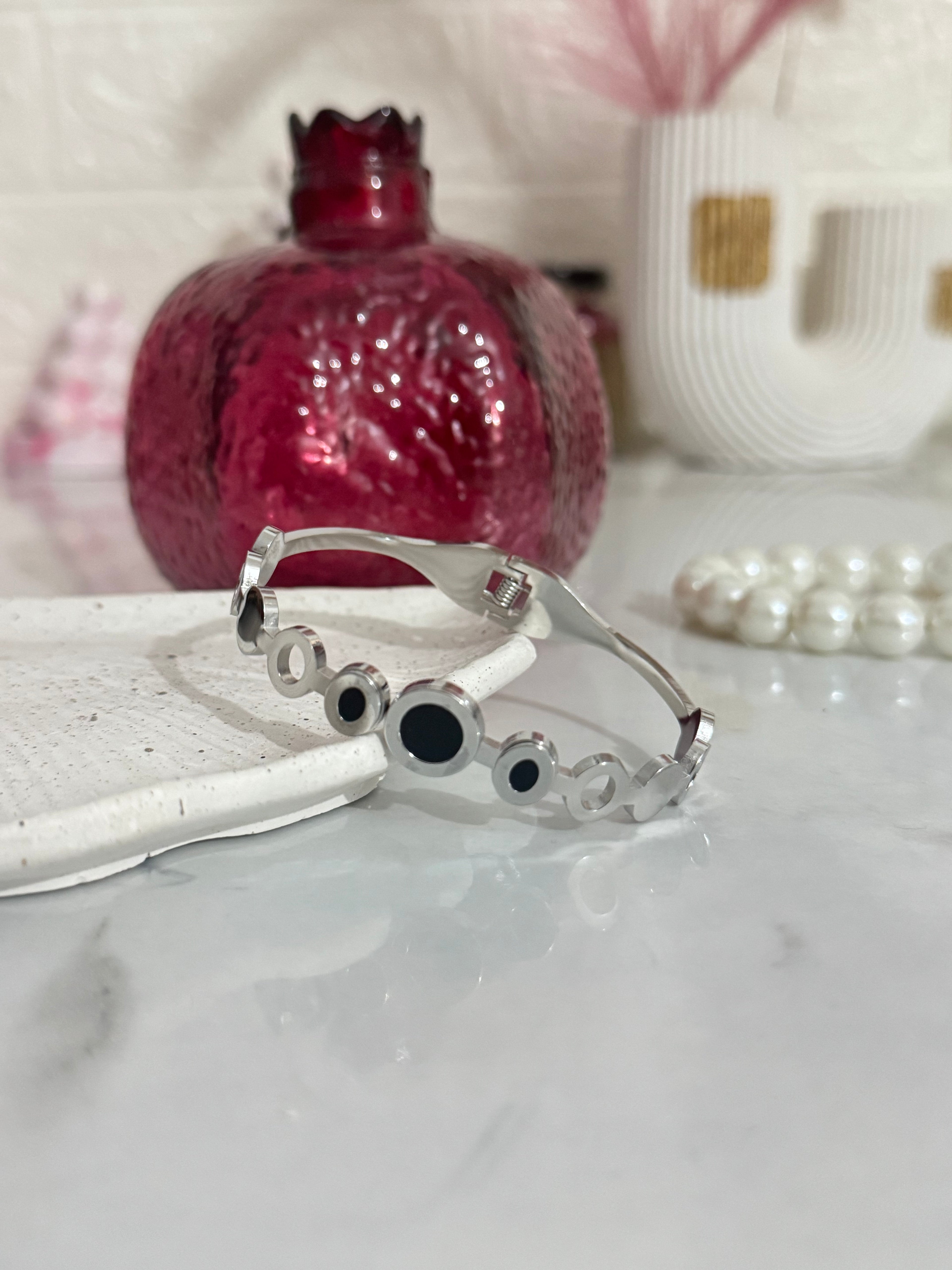 Statement Silver Bangle
