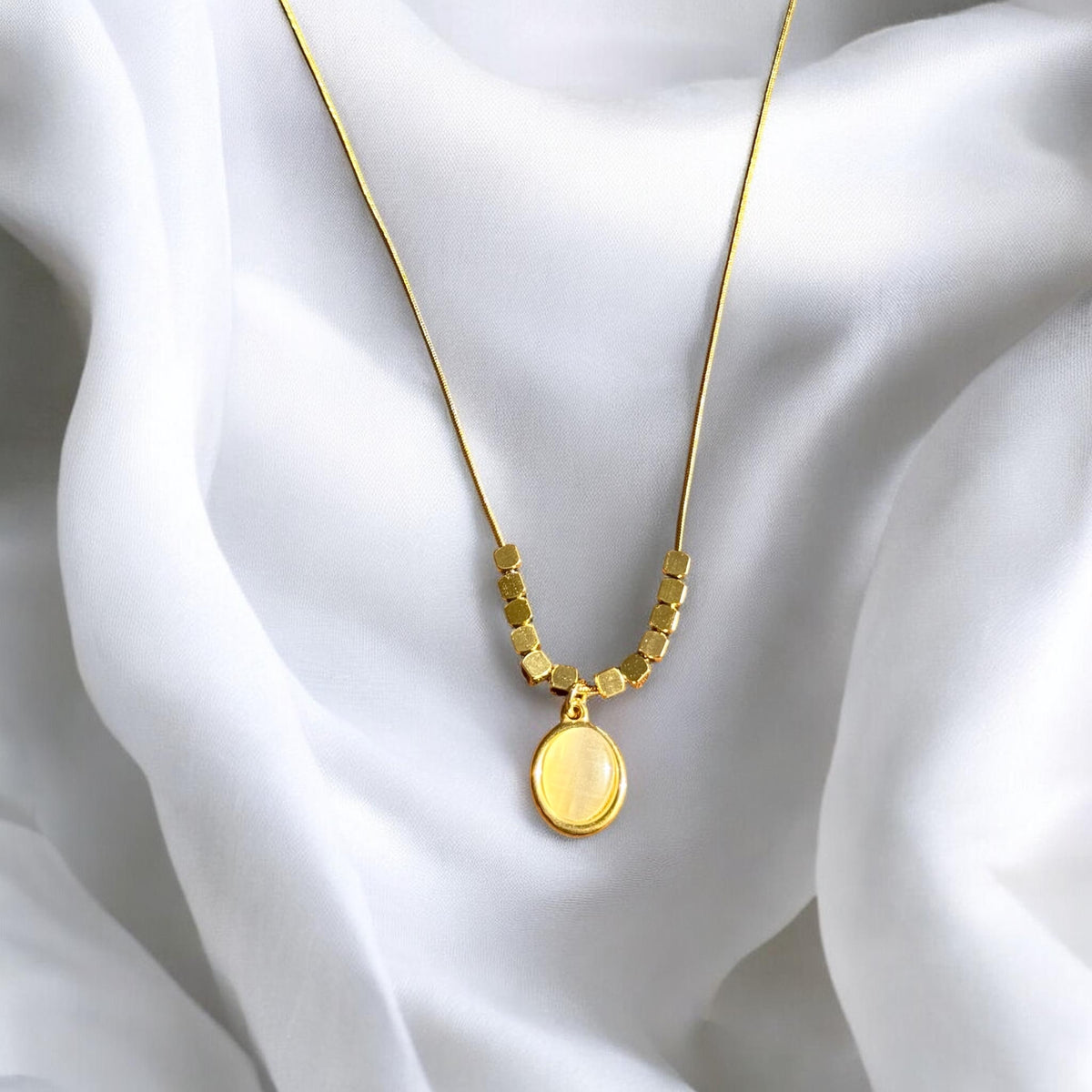 Oval Beads Necklace