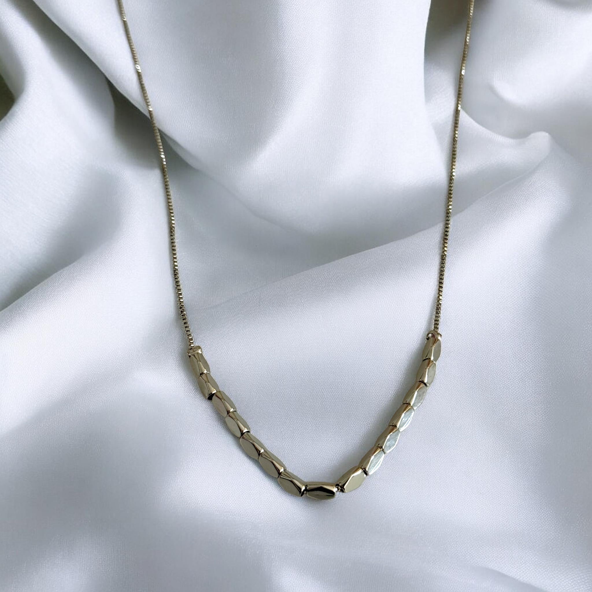 Endless Silver Beads Necklace