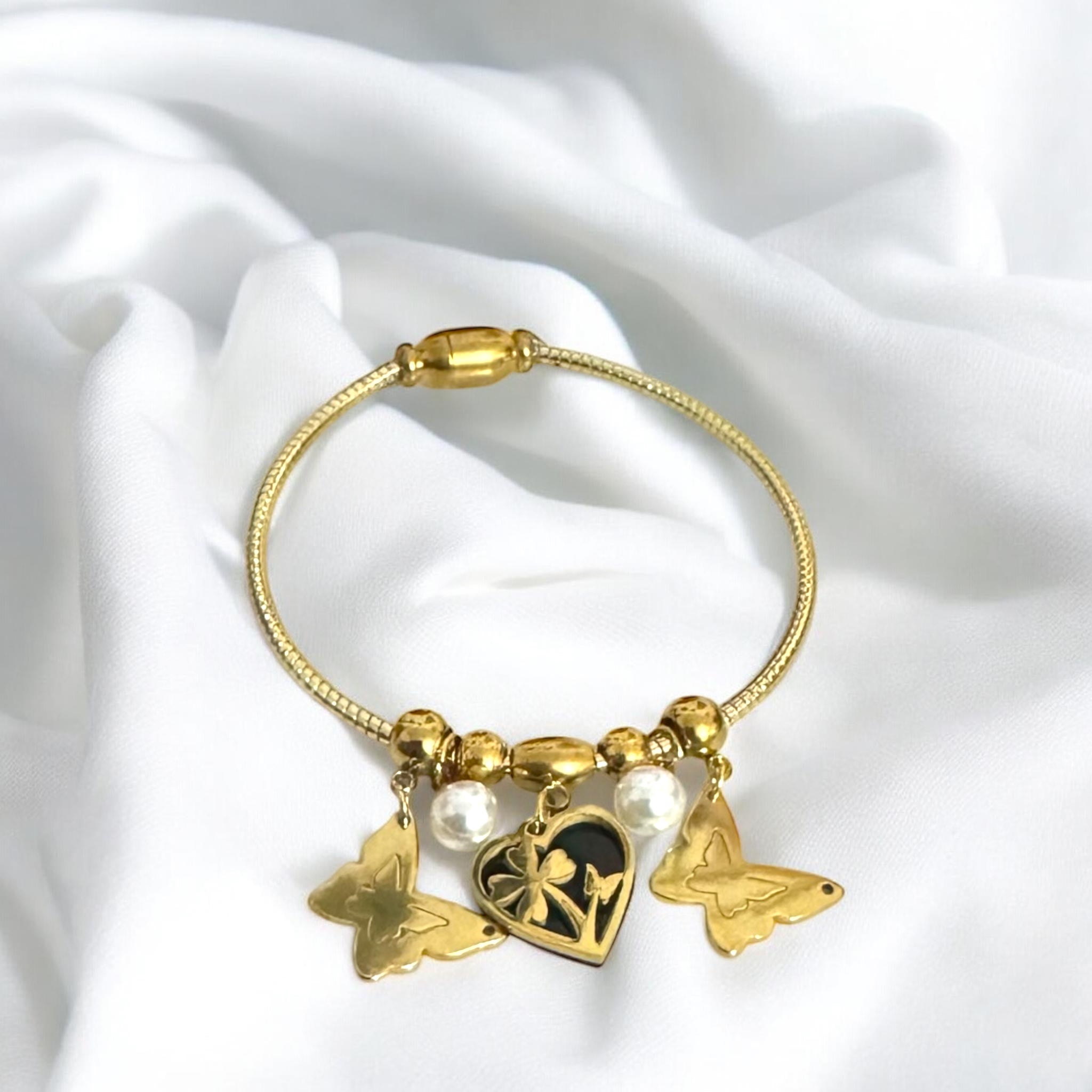 Tingling Butterflies Gold Bracelet