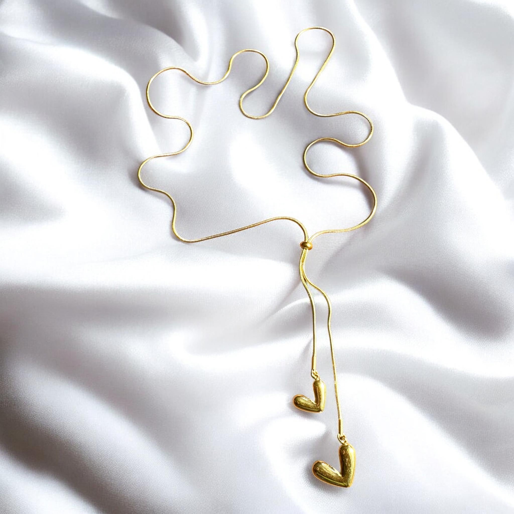 Long Hearts Necklace