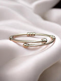 Solid Silver Flexible Bangle