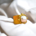 Pearl Cube Ring