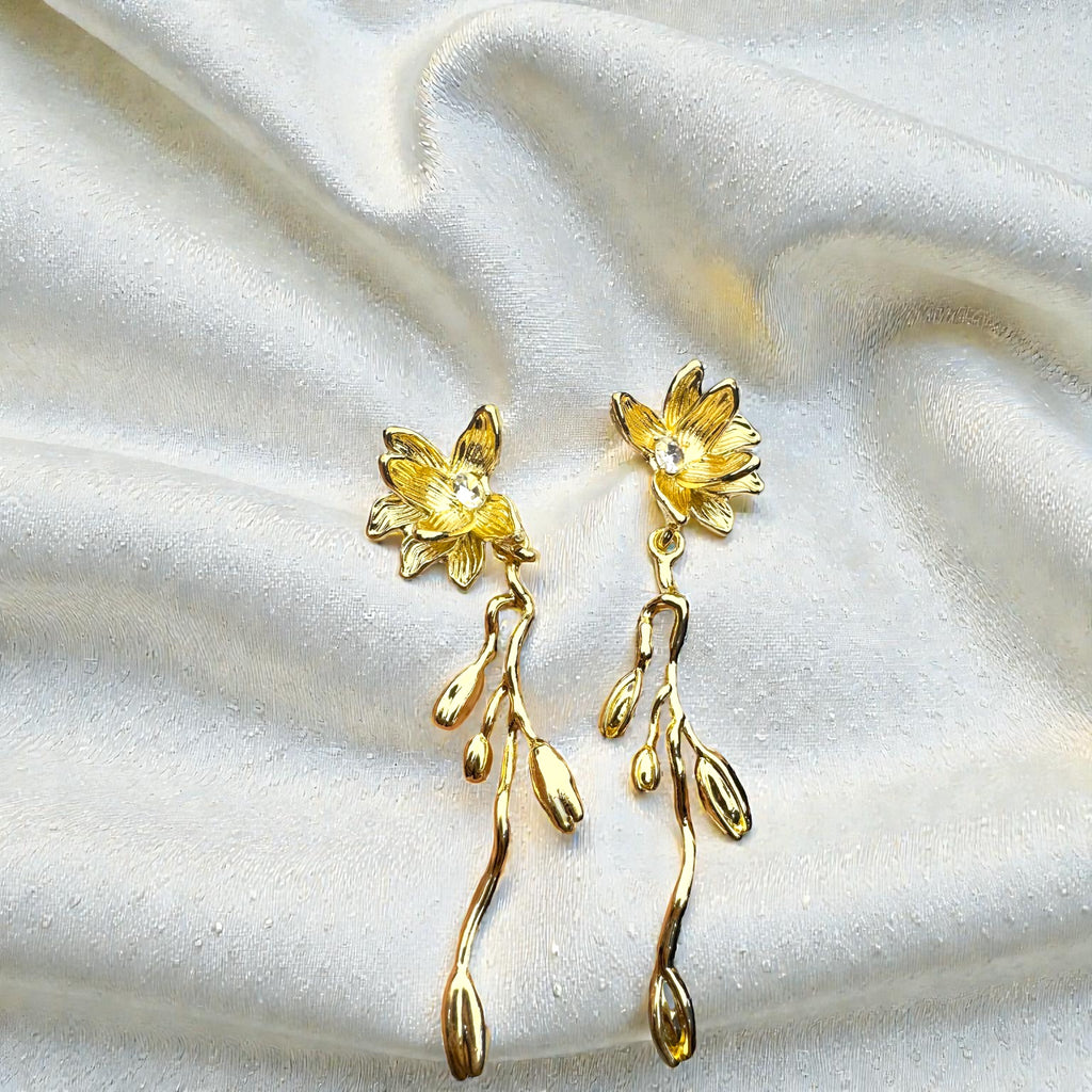 Gilded Orchid Vine Drops