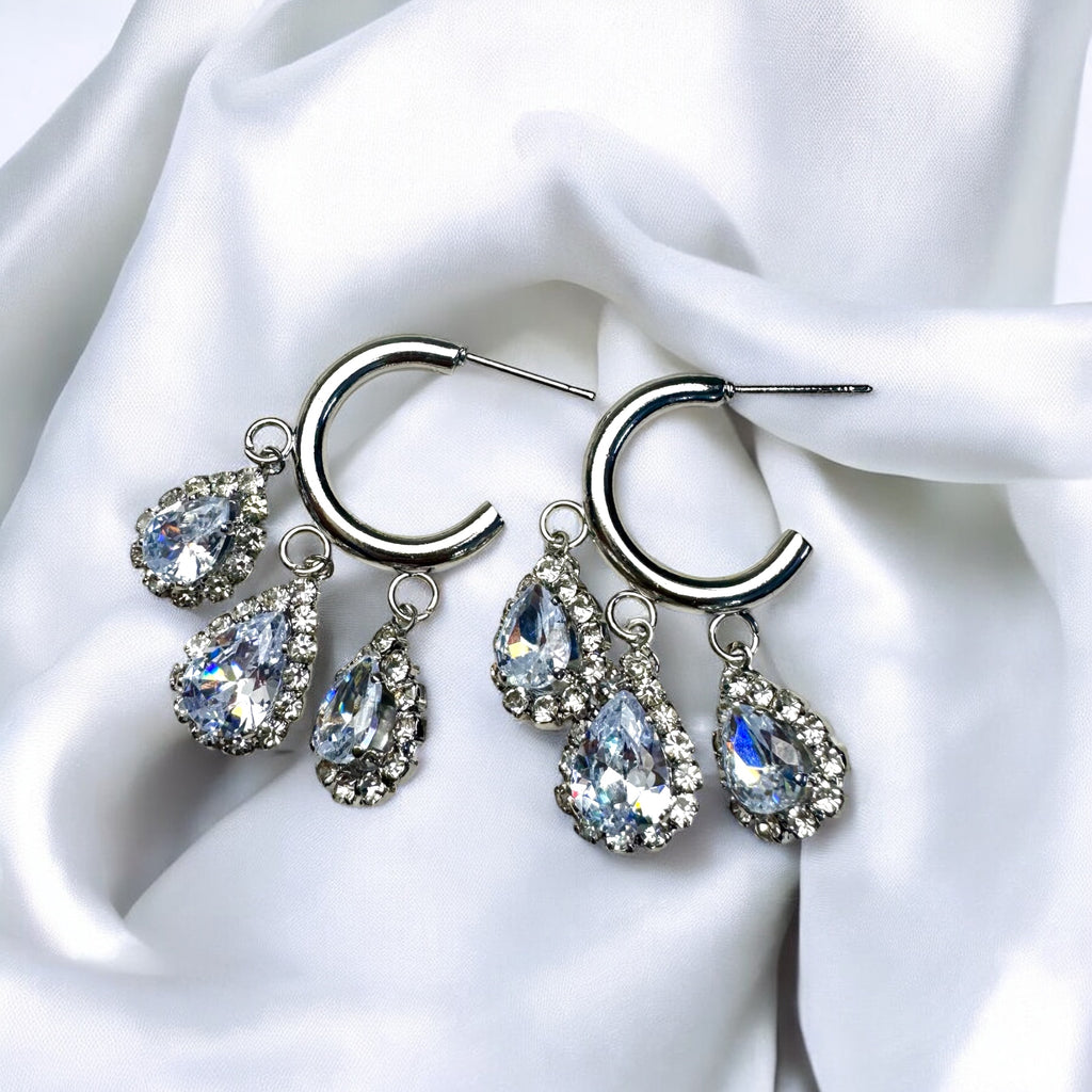 Raindrop Cascade Hoops