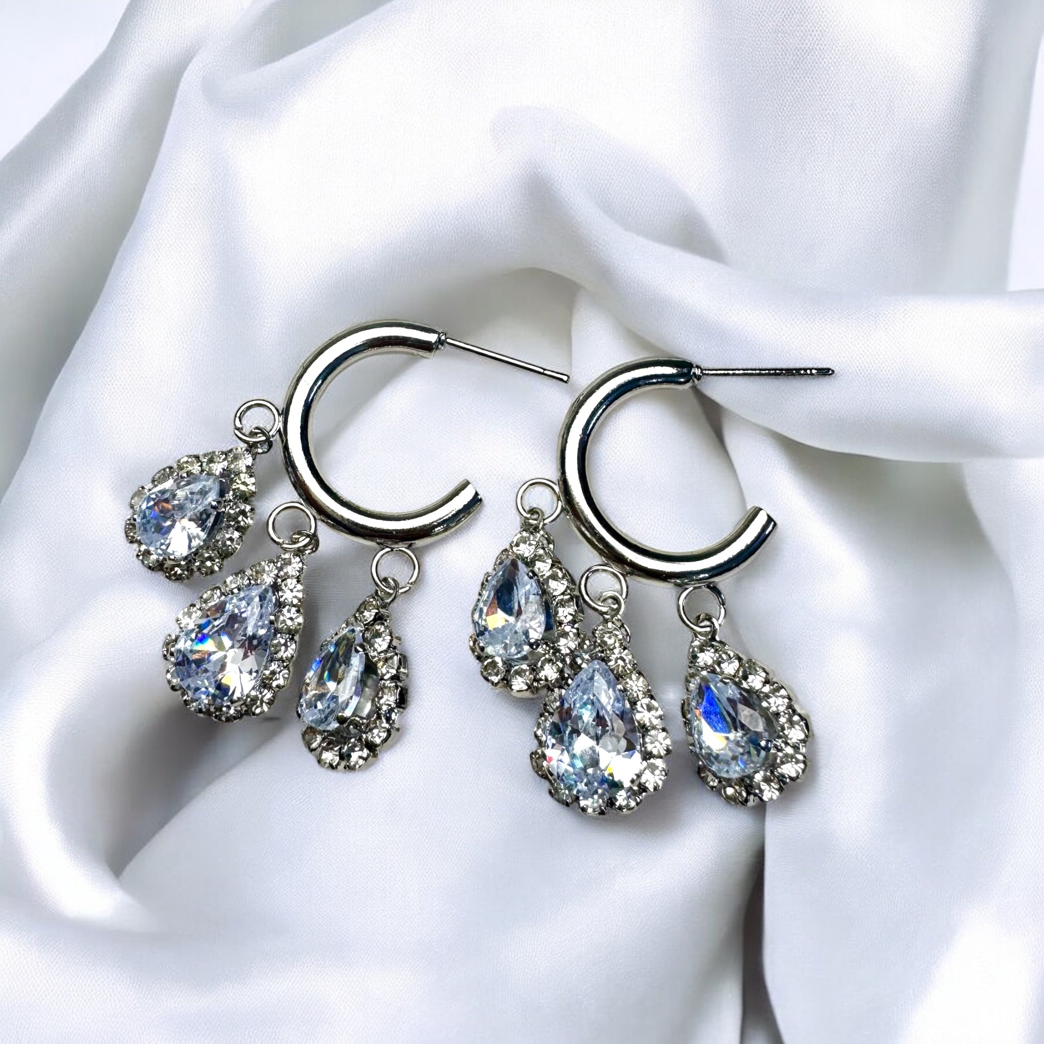 Raindrop Cascade Hoops