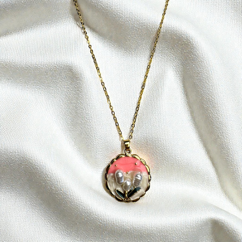 Blush Bloom Pearl Pendant