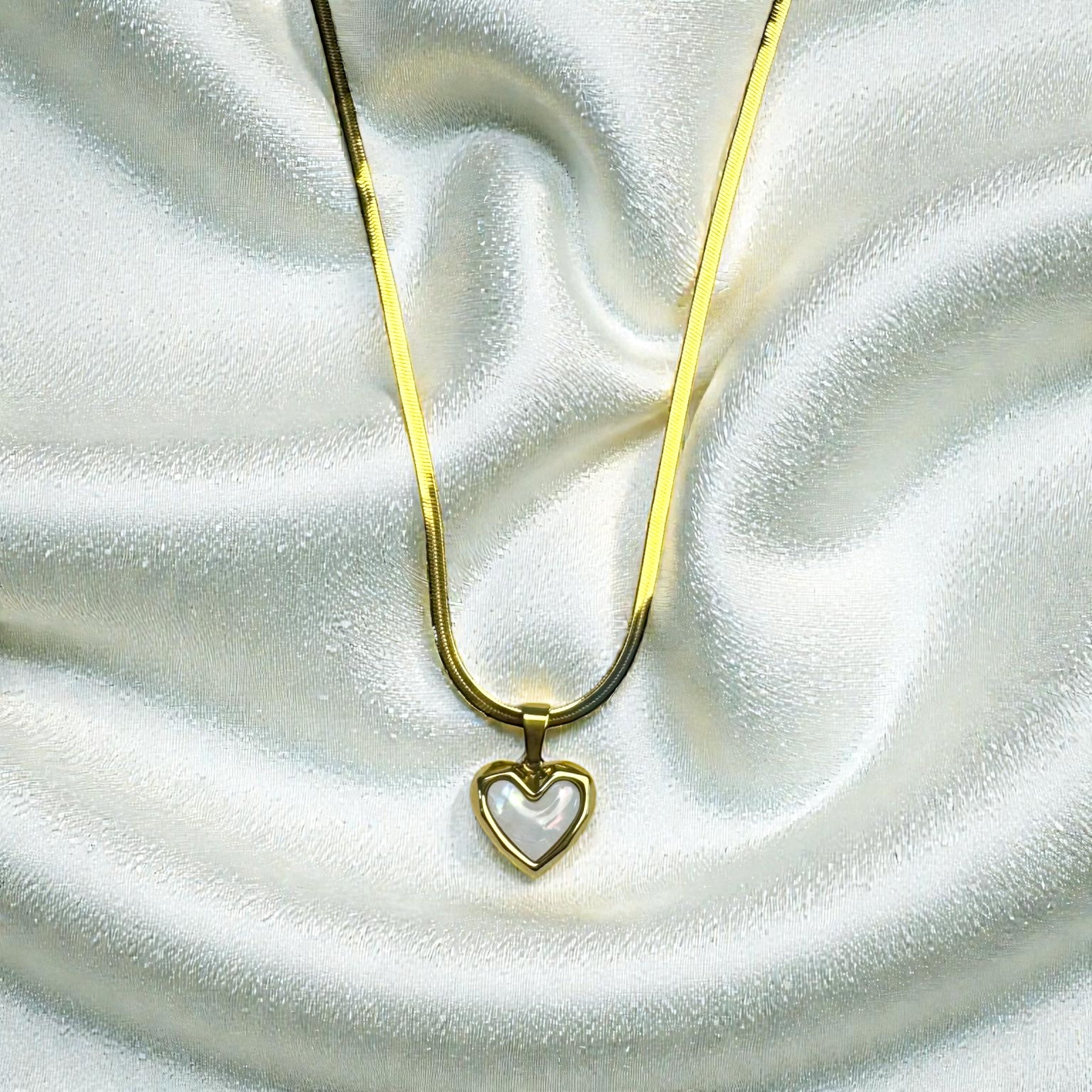 Luminous Heart Shell Pendant