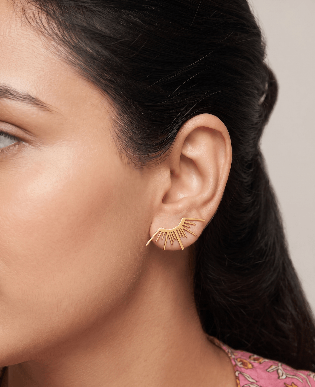 Celestial Helios Ray Earrings