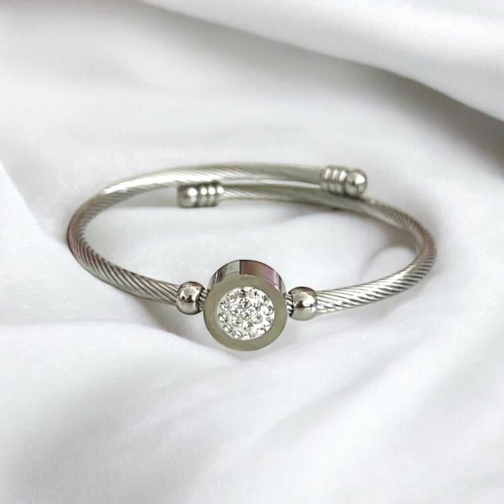 Solid Silver Dimondies Bracelet