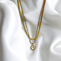 Diamond Layered Gold Necklace