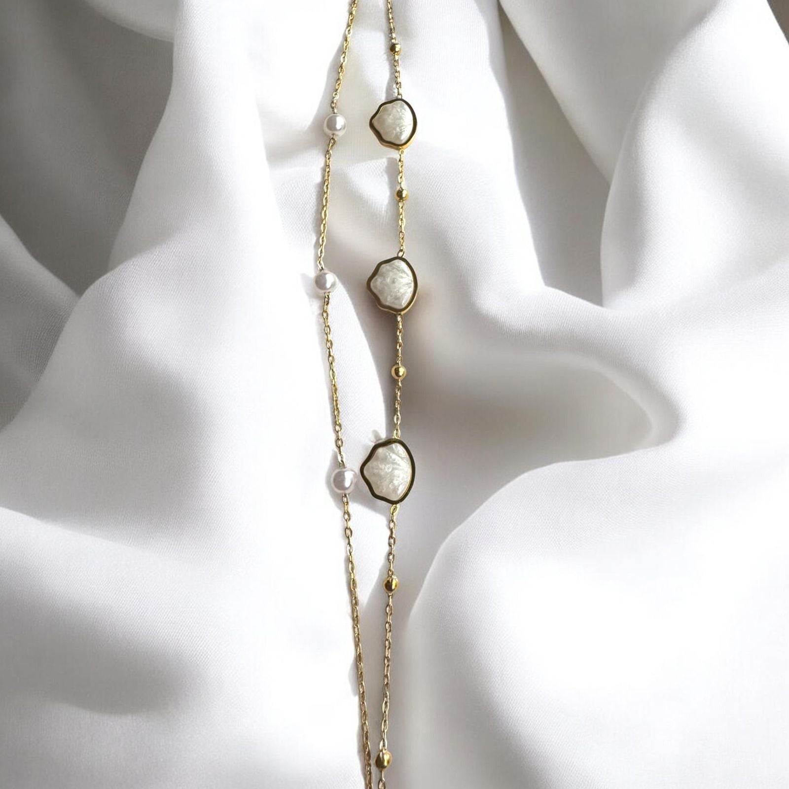 Artisanal Seashell & Pearl Strand