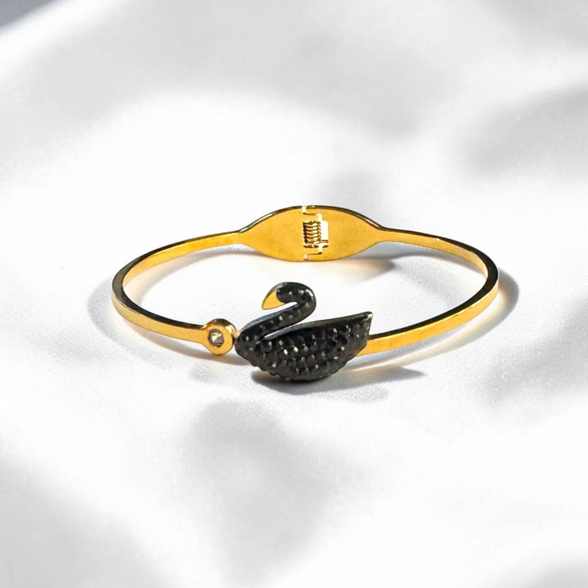 Serene Black Swan Bangle