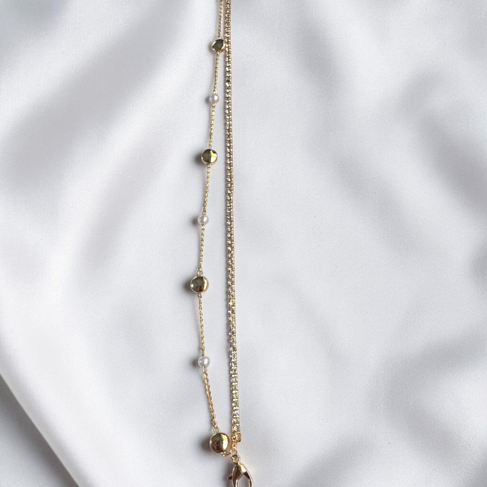 Radiant Multi-Strand Crystal Anklet