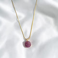 Amethyst Crush Cushion Pendant