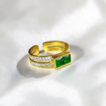 Emerald Cleopetra Ring