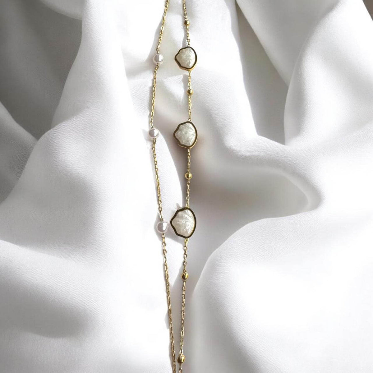 Artisanal Seashell & Pearl Strand