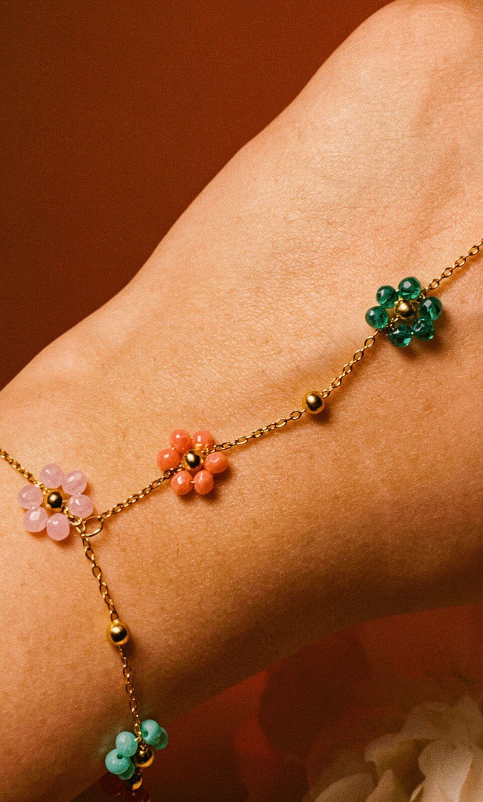 Pastel Flora Hand Chain