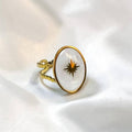 Stellar Aura Oval Ring