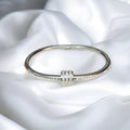 Silver Tiers Bangle