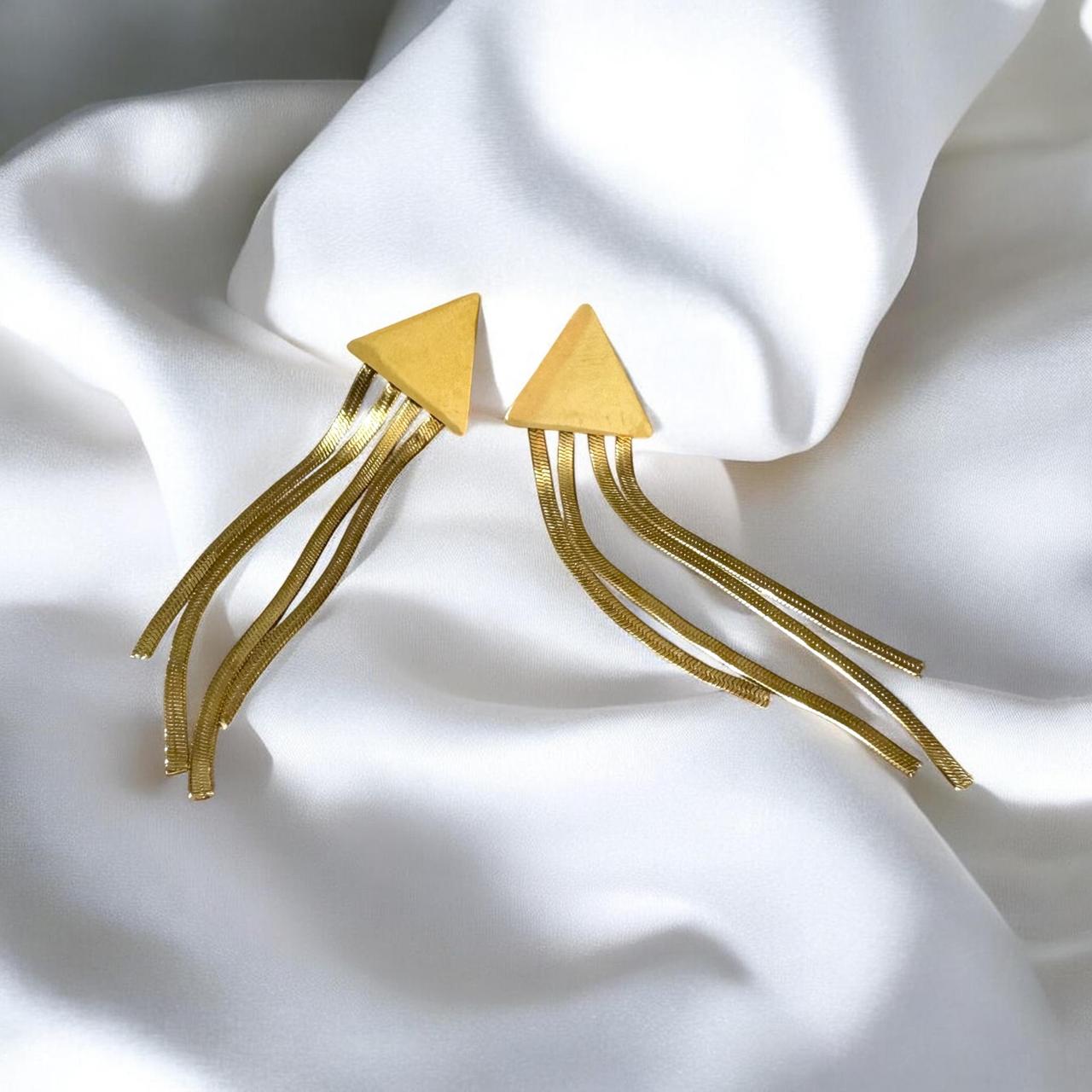 Geometric Zenith Drop Earrings