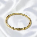 Gold Chain Solid Bangle