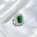Emerald Press Statement Ring