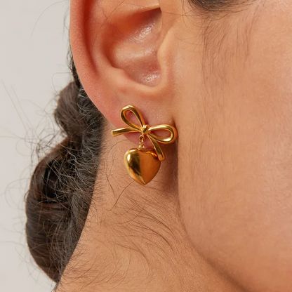 Sweetheart Bow Earrings