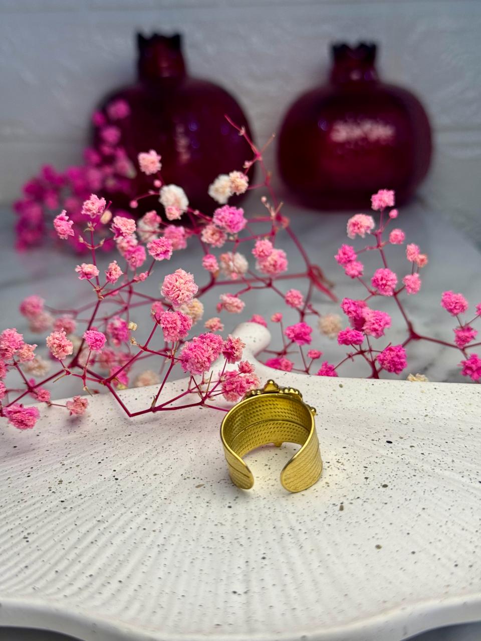 Pearl Cube Ring