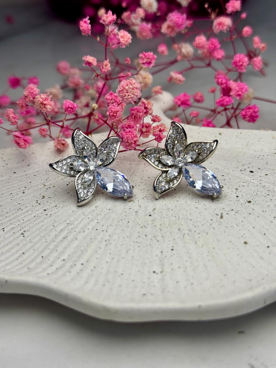 Celestia Crystal Bloom Studs
