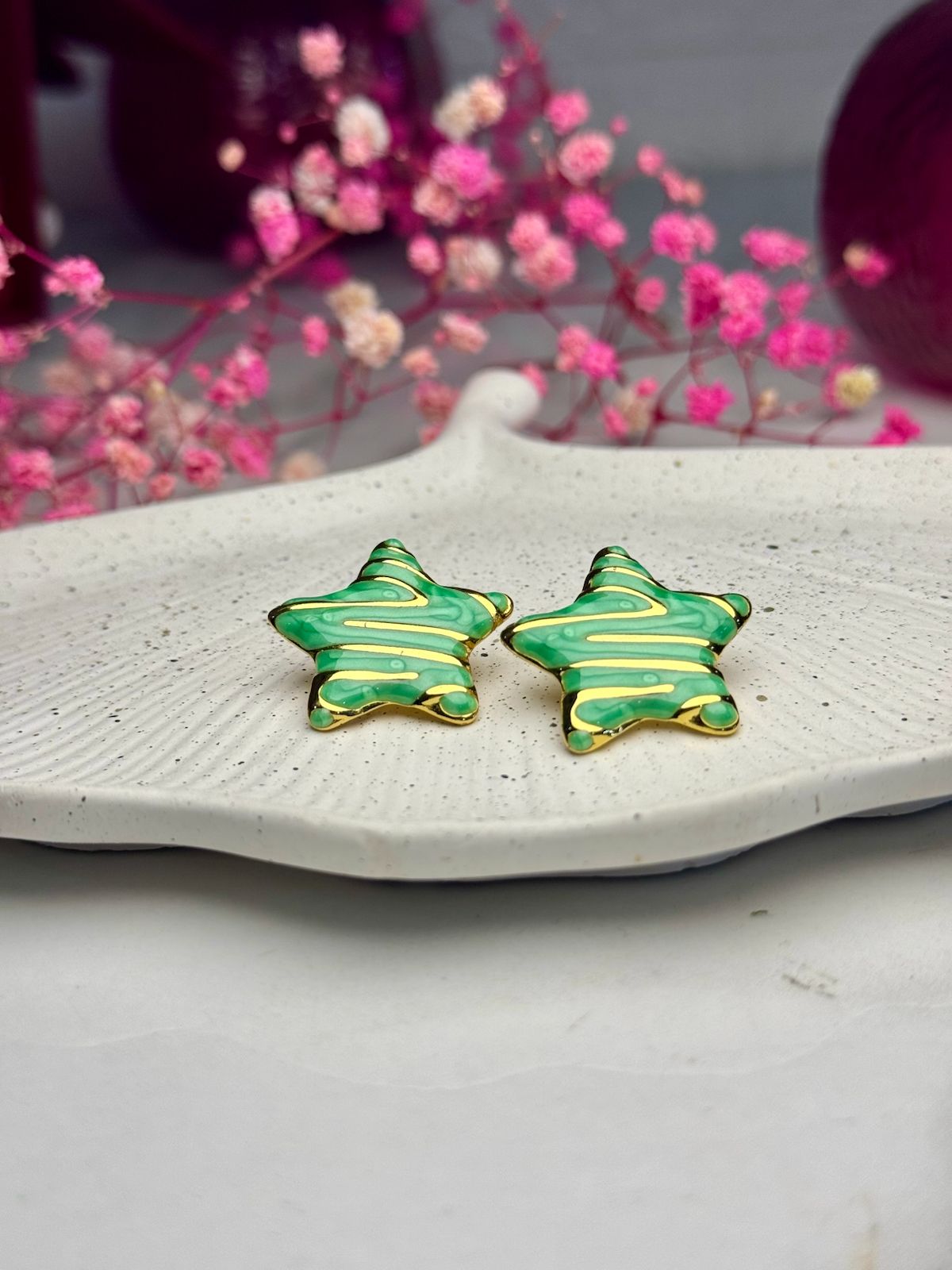 Marbled Monarch Studs