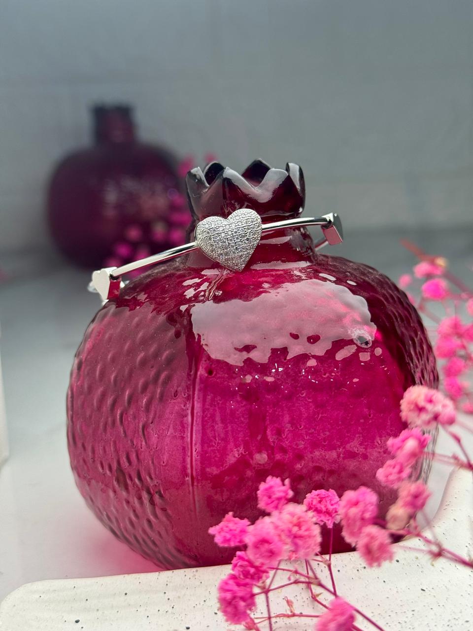 Eternal Heart Pavé Bangle