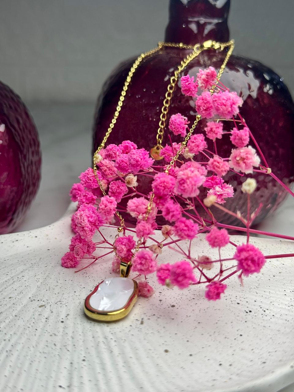 Serene Shore Oval Pendant