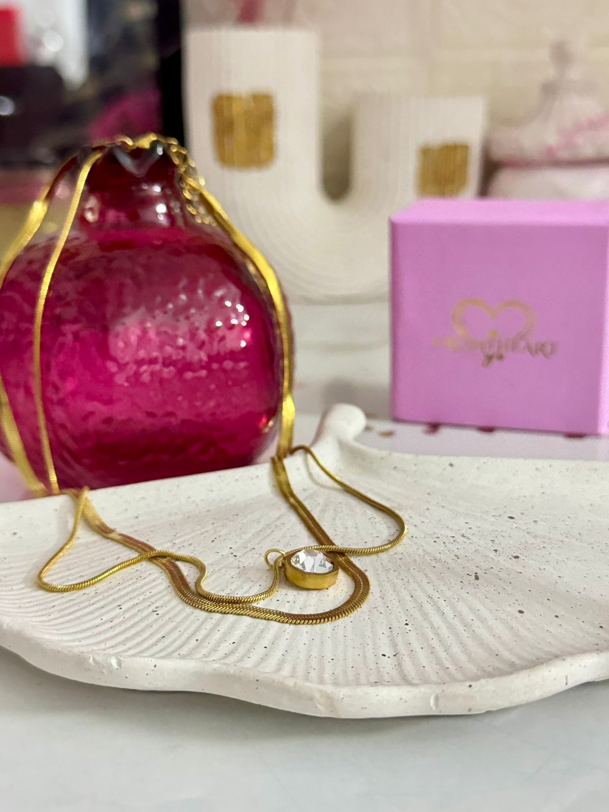 Diamond Layered Gold Necklace