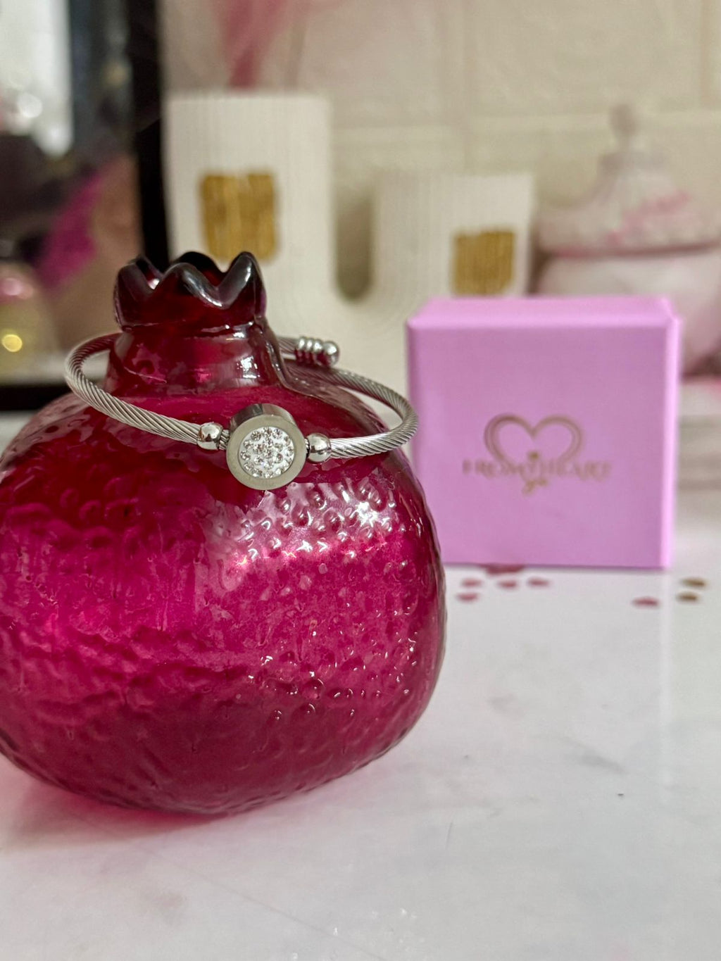 Solid Silver Dimondies Bracelet