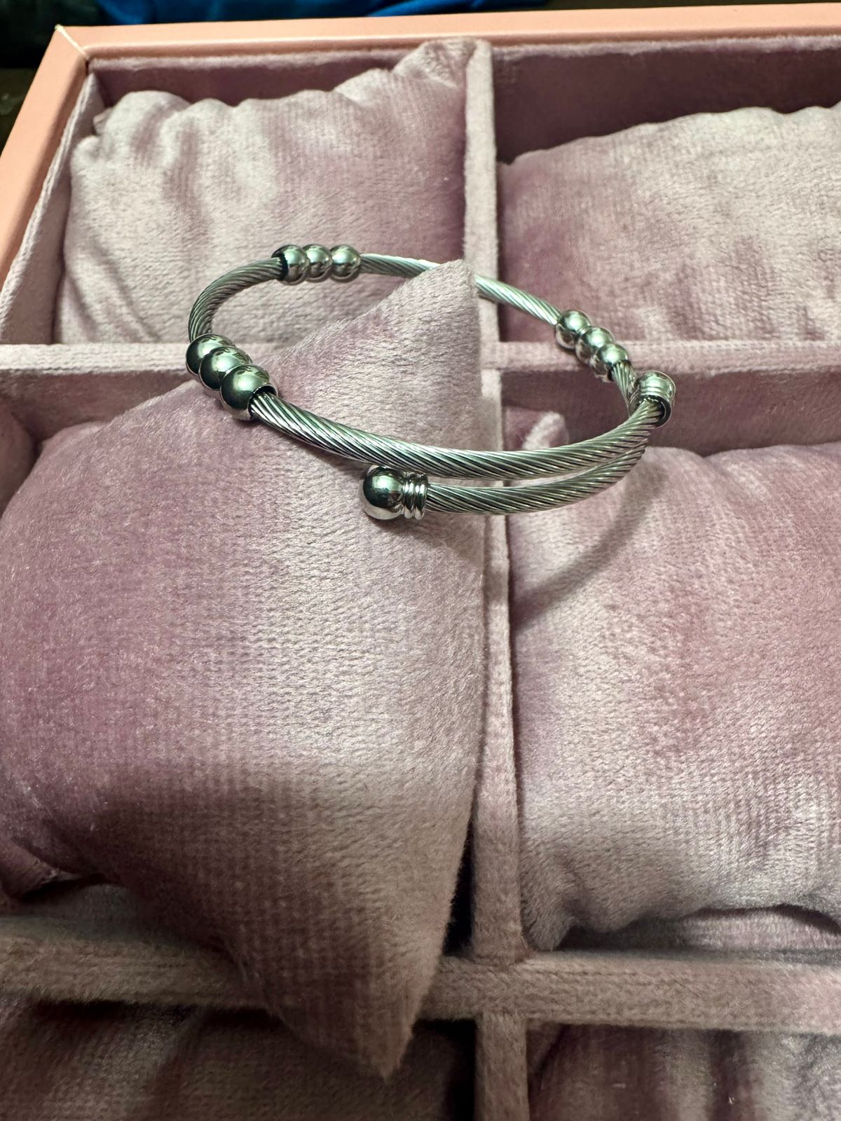 Solid Silver Flexible Bangle