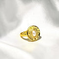 Pearl Round Golden Ring