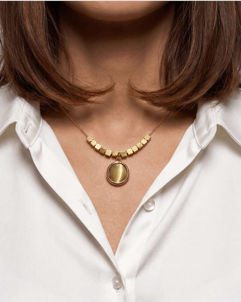 Oval Beads Necklace